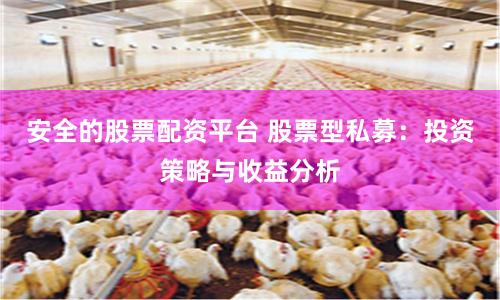 安全的股票配资平台 股票型私募：投资策略与收益分析
