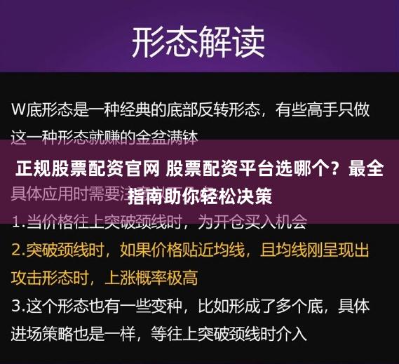 正规股票配资官网 股票配资平台选哪个?最全指南助你轻松决策
